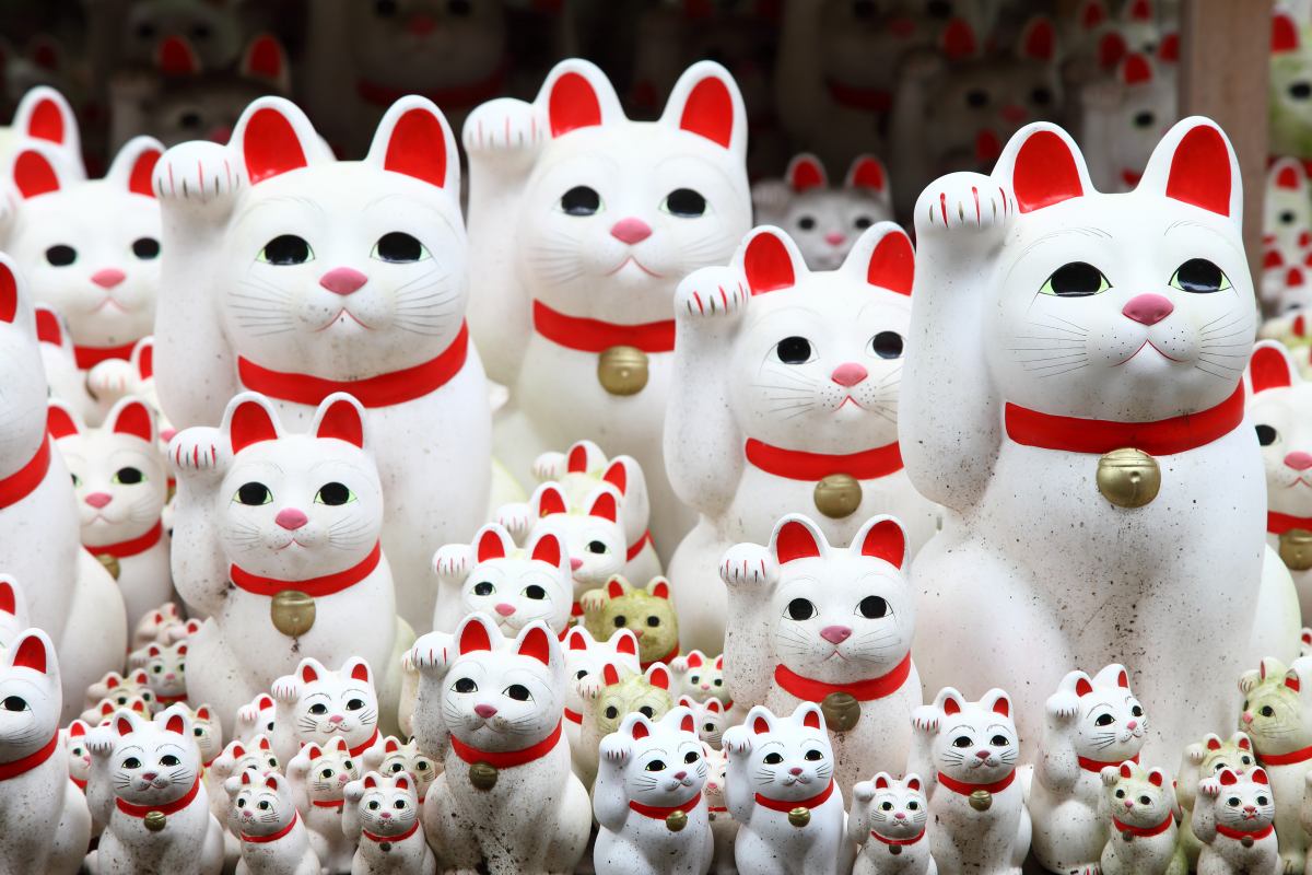 Gotokuji Cat Statues