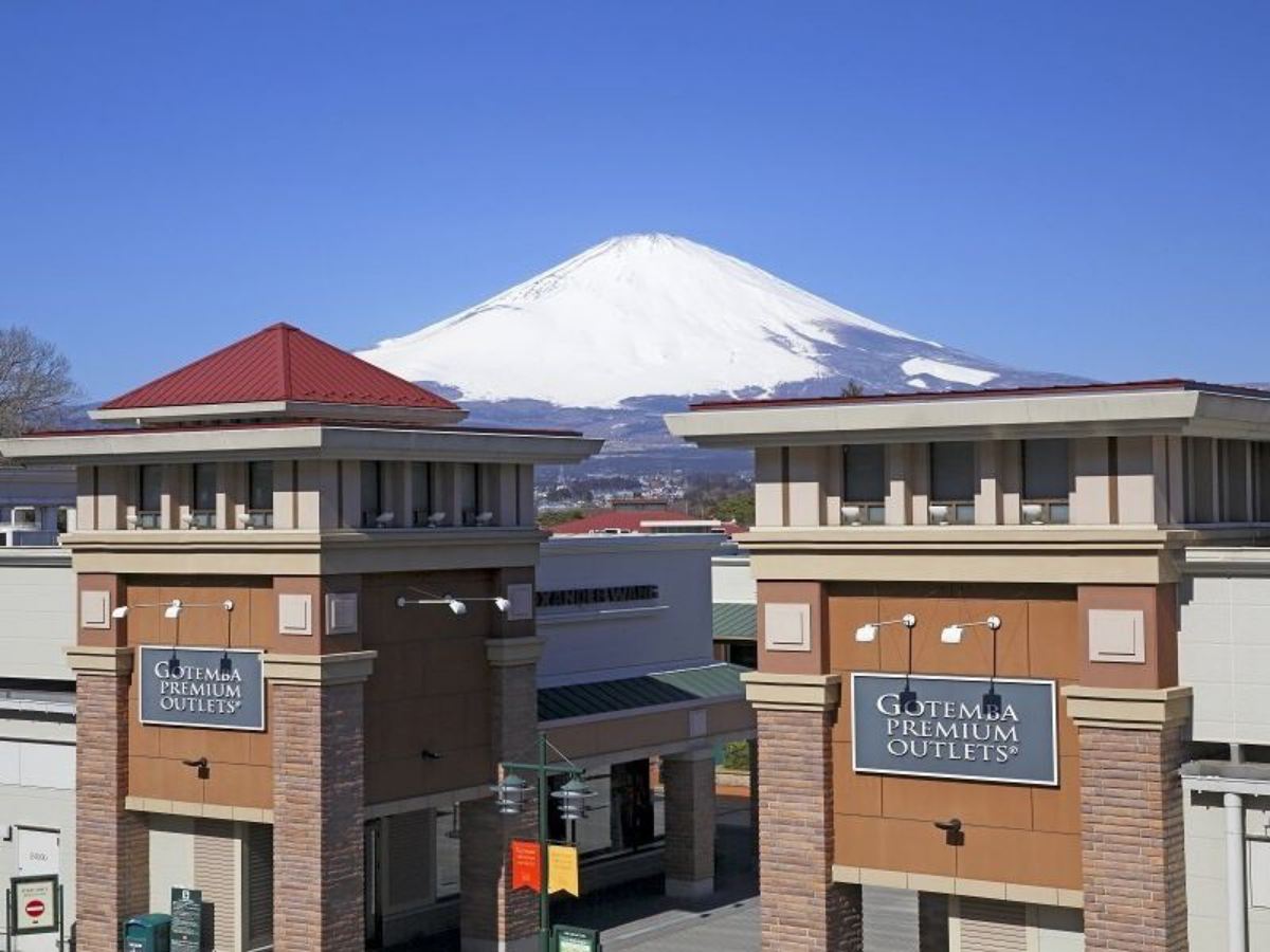 Gotemba Premium Outlets with Mt. Fuji in the Background