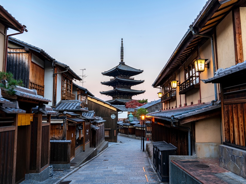 [京都]東山・清水寺参道の風景