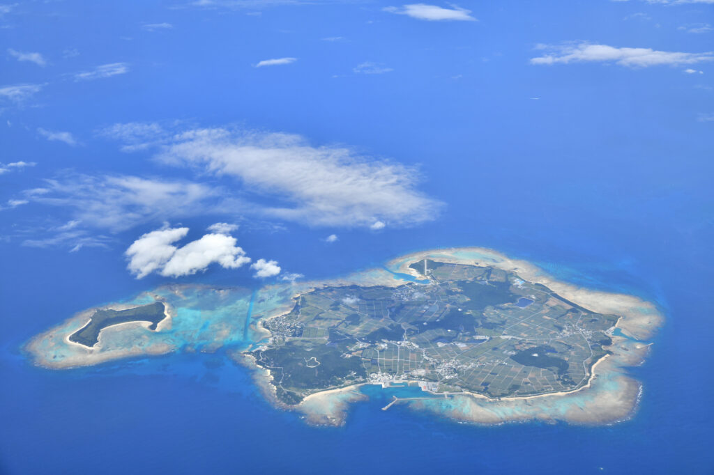 上空から見た沖縄の離島