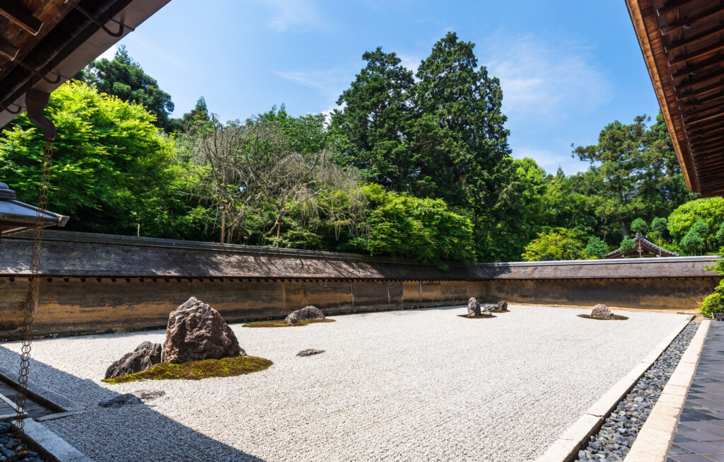 心が清められる枯山水