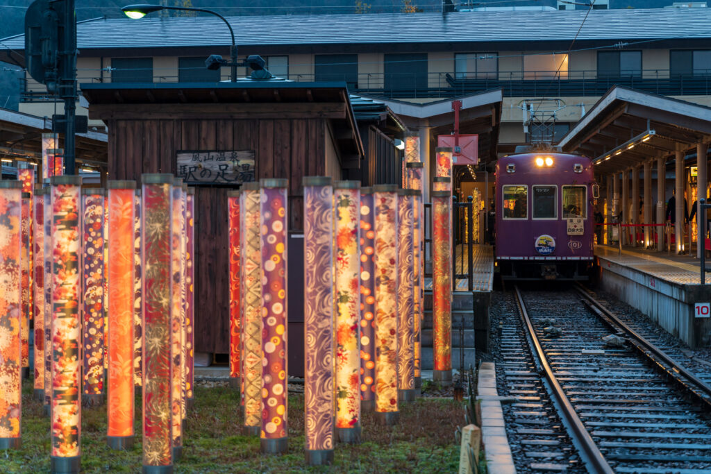 京都で最後の路面電車である嵐電