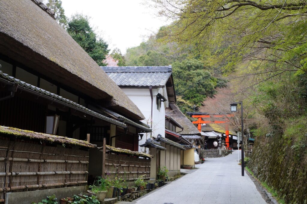 京都を感じられる町並み