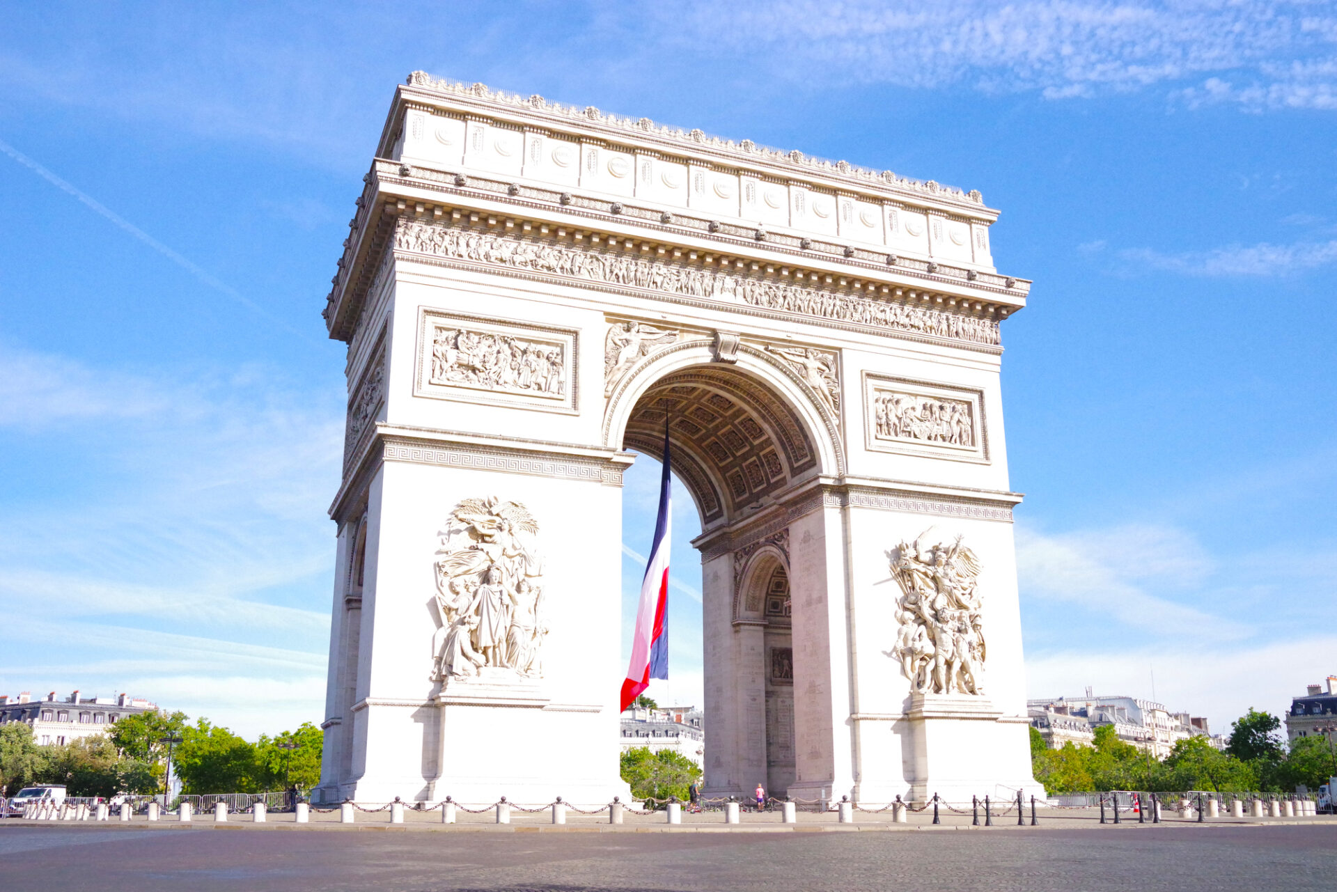 フランスパリの美しい凱旋門