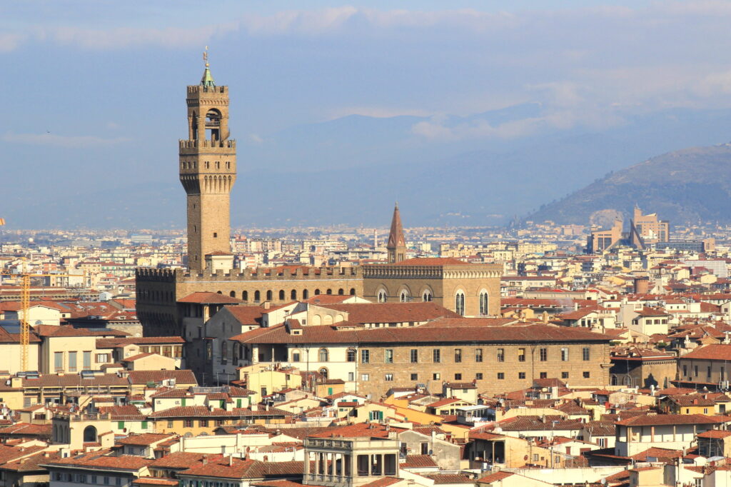 ミケランジェロ広場からヴェッキオ宮殿