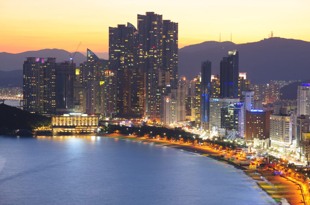 海雲台ビーチ：海辺でのリラックスタイム