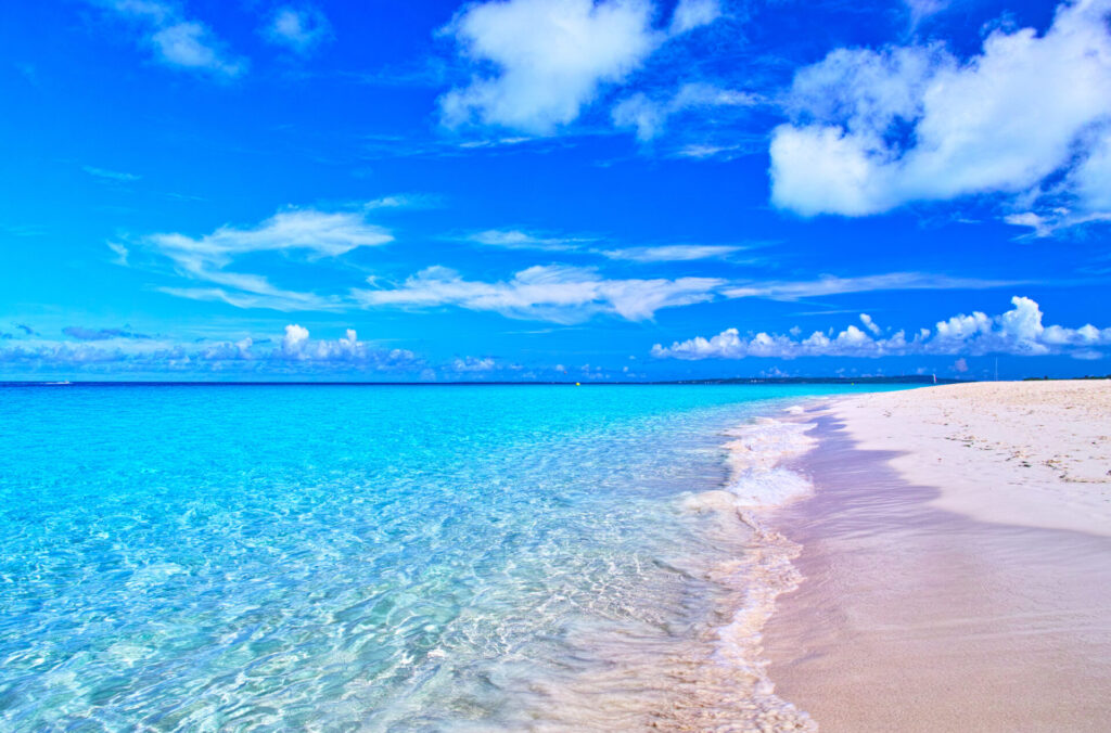 真夏の宮古島。与那覇前浜ビーチ