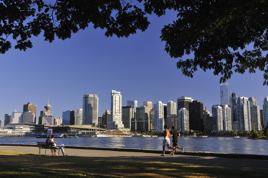 夜: スタンレーパークで夜景鑑賞