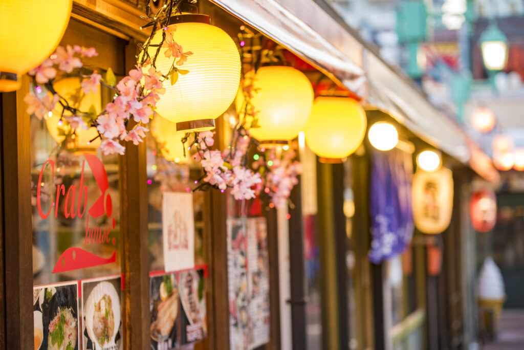 夜: 函館ひかりの屋台 大門横丁