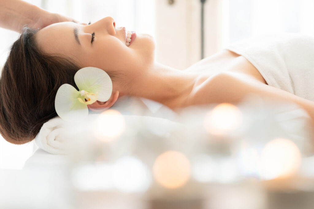 エステ中の女性