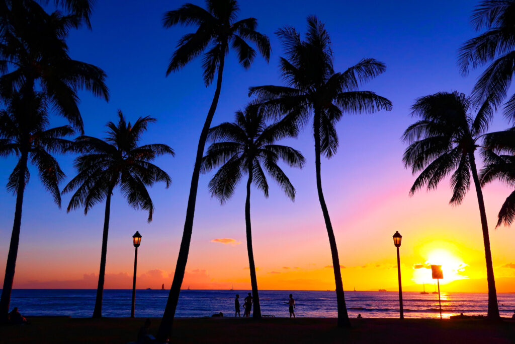 ハワイ　サンセットイメージ