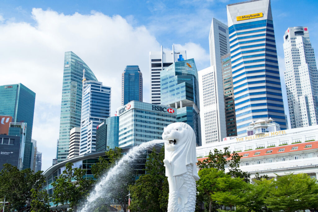 午後: マーライオン公園観光