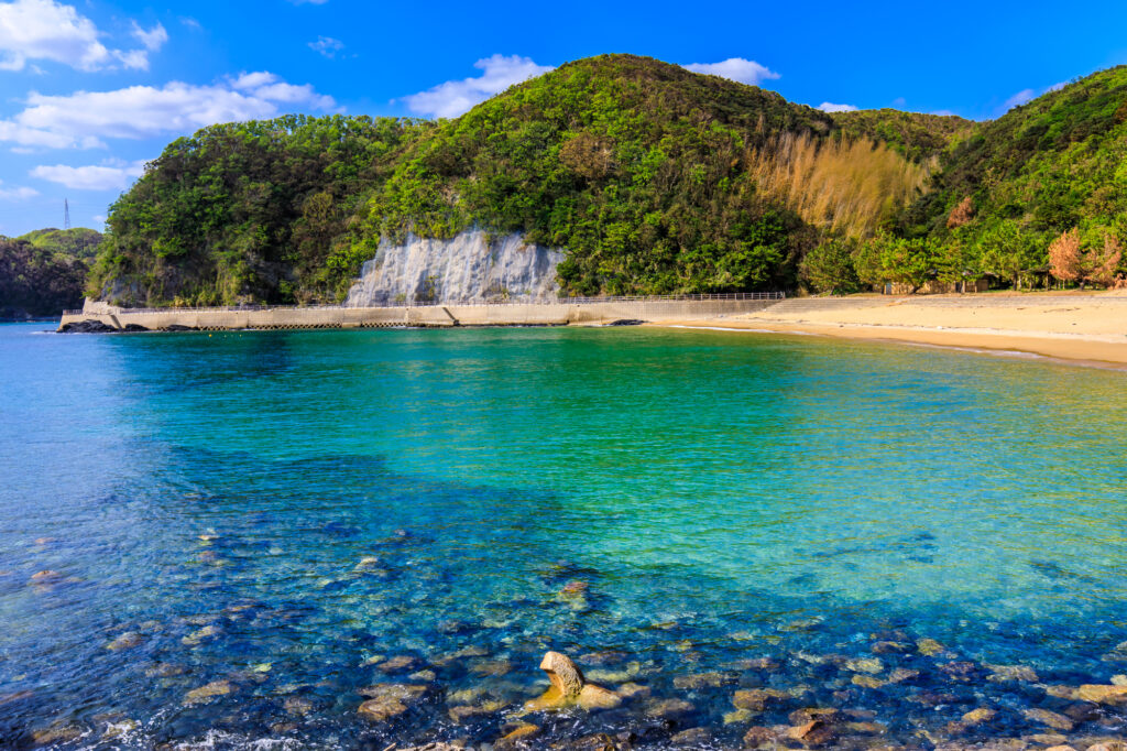 太田浦海水浴場の風景
