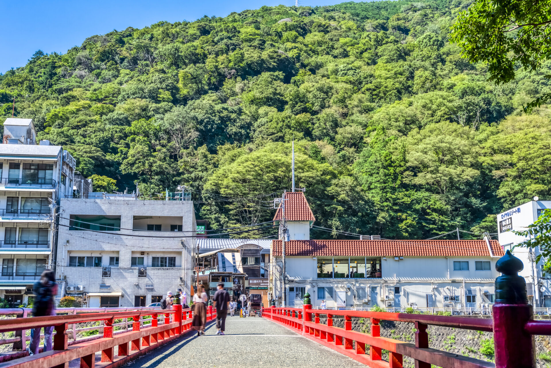 あじさい橋の風景