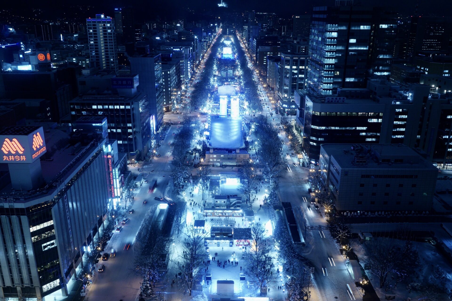 さっぽろ雪まつりの大通公園