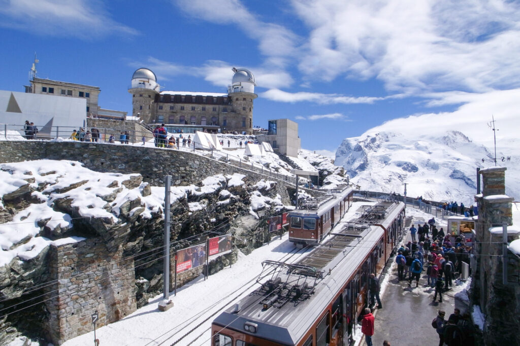 スイスのゴルナーグラート展望台