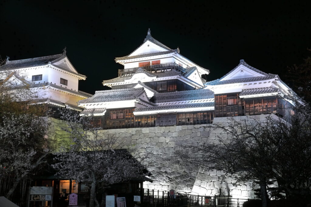 【愛媛県】松山城天守閣ライトアップ 