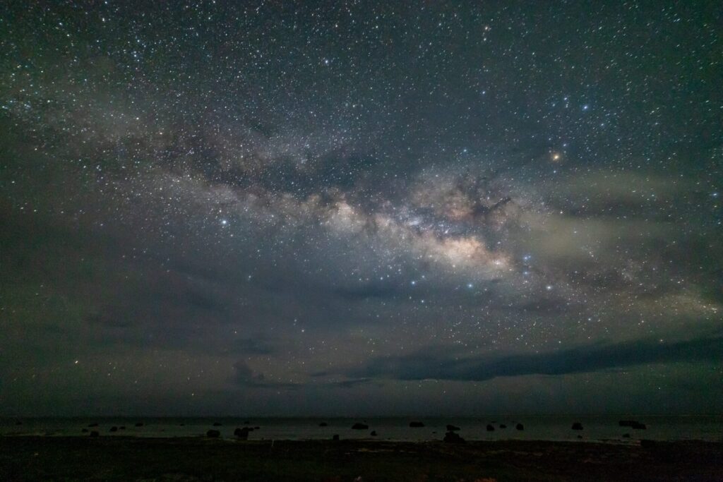 沖縄県石垣市　白保海岸から見る天の川