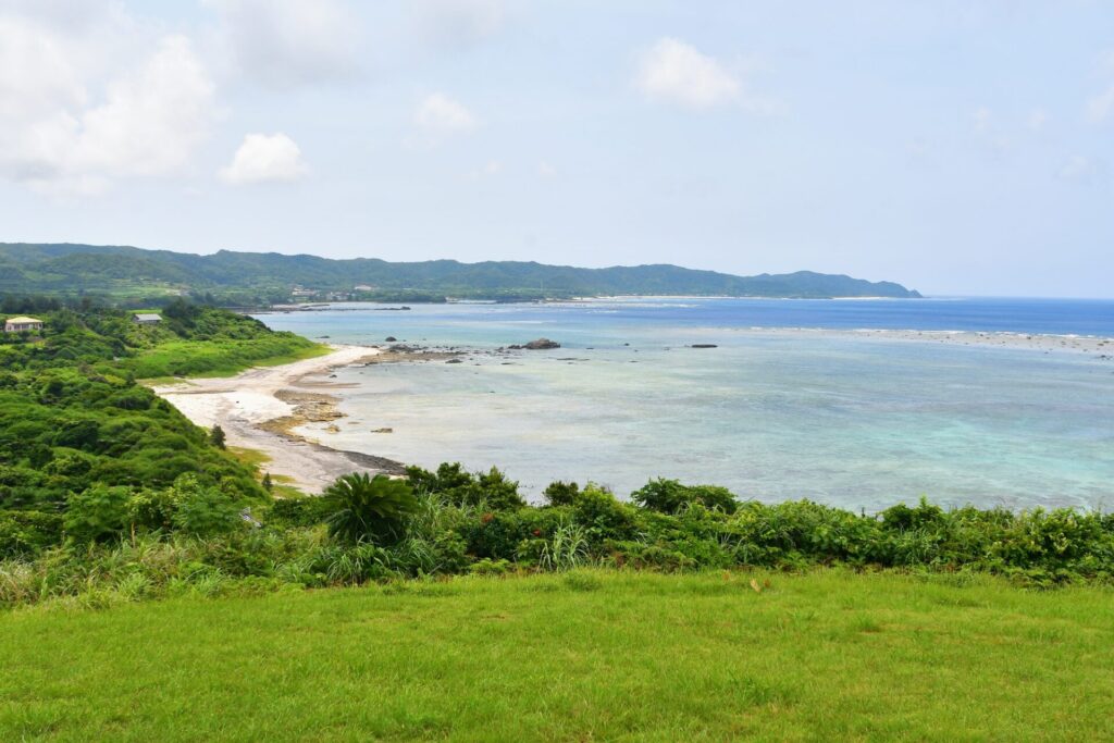 夕方: あやまる岬展望台でサンセット観賞