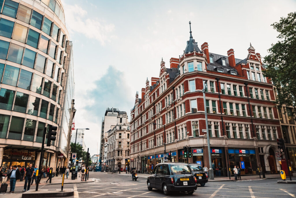 ロンドンの美しい街並み