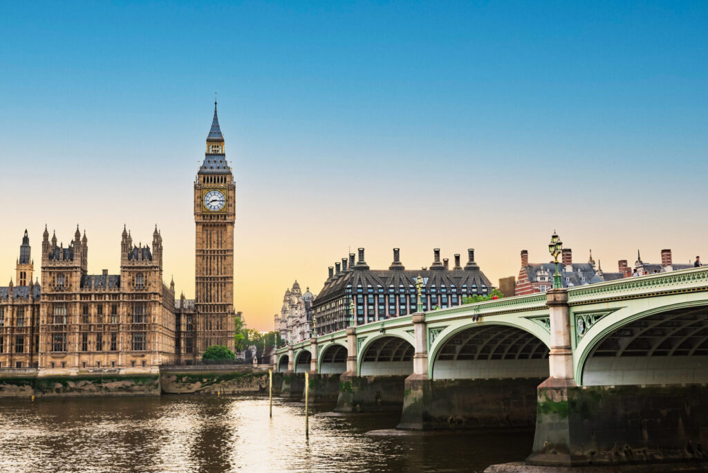 夕暮れのロンドン