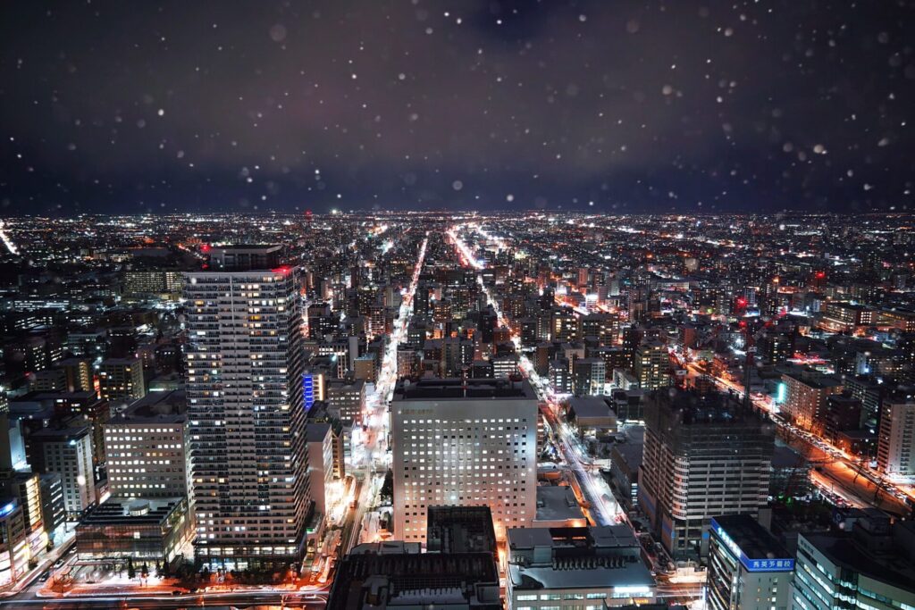 夜: 札幌の夜景