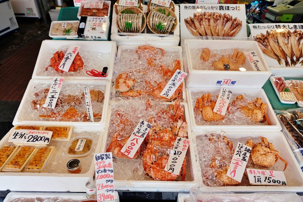 朝食「函館の朝市」