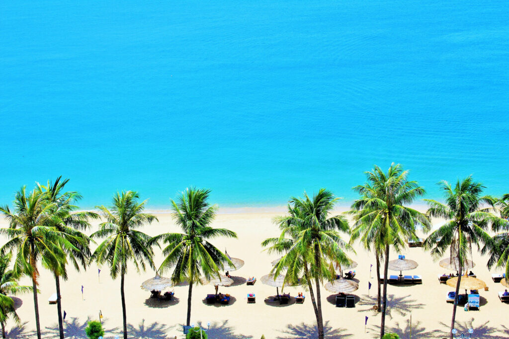 ニャチャンのビーチ