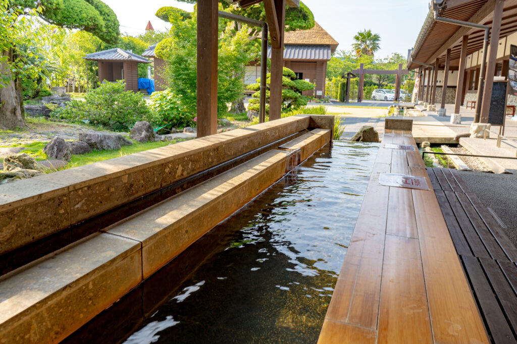 鹿児島・西郷どん村の足湯