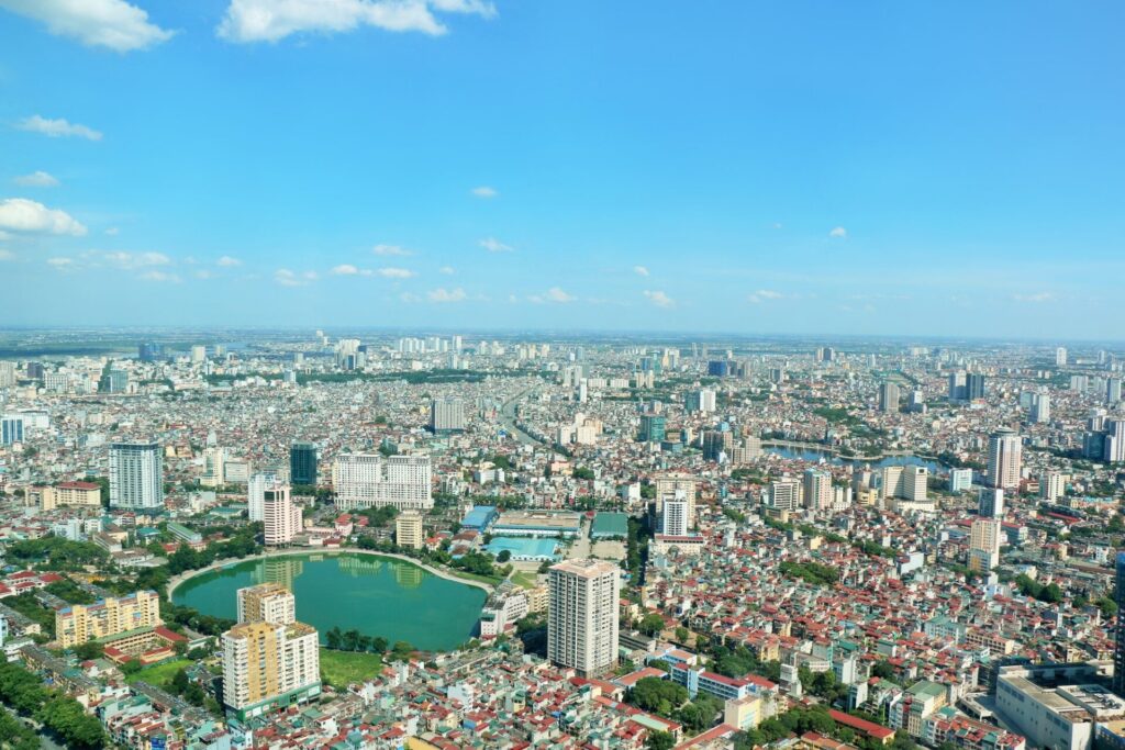 ベトナム旅行ハノイ市内の晴天時