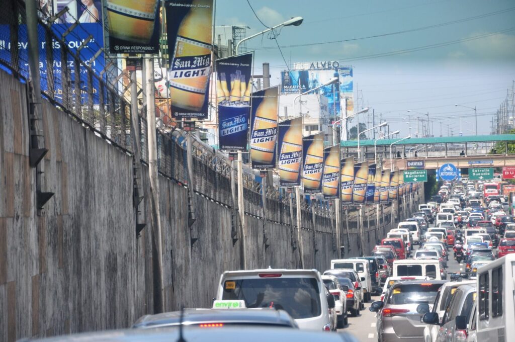 マニラ市内の渋滞