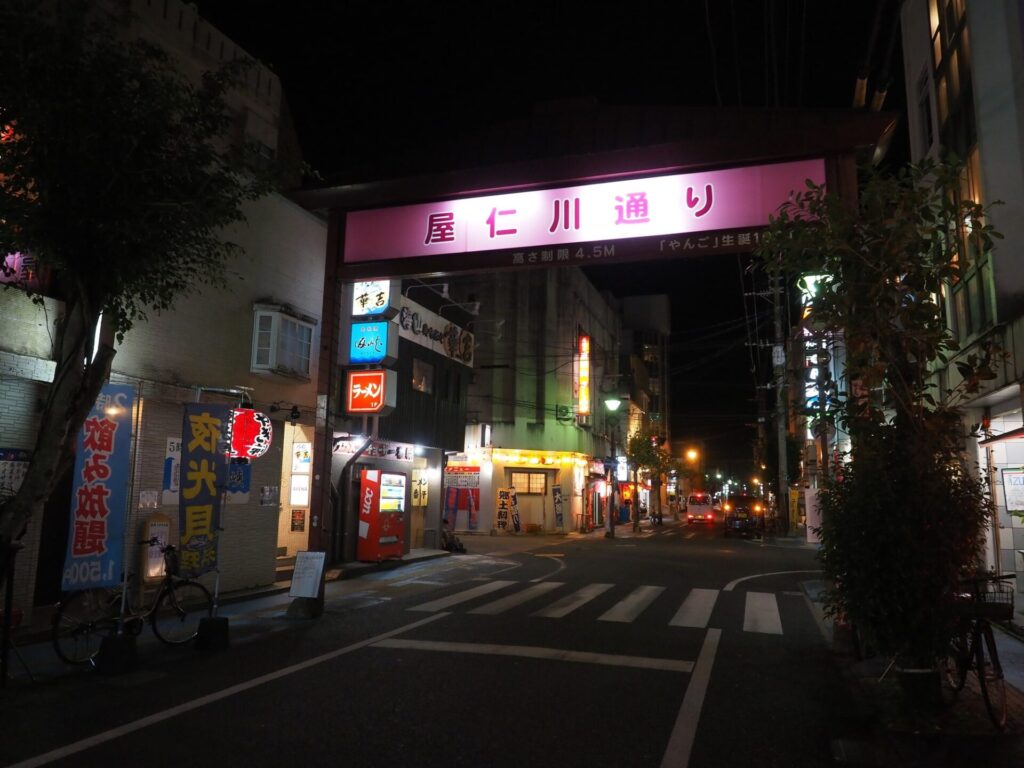  屋仁川通りの夜