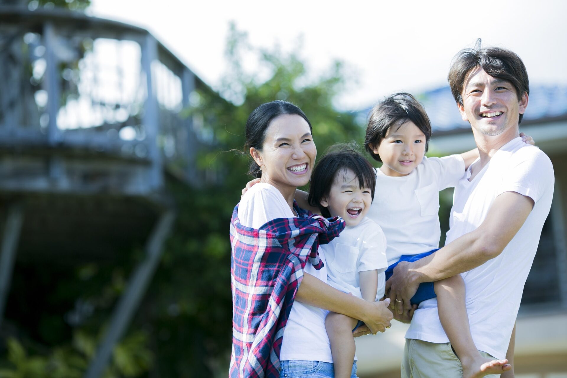 笑顔家族の様子