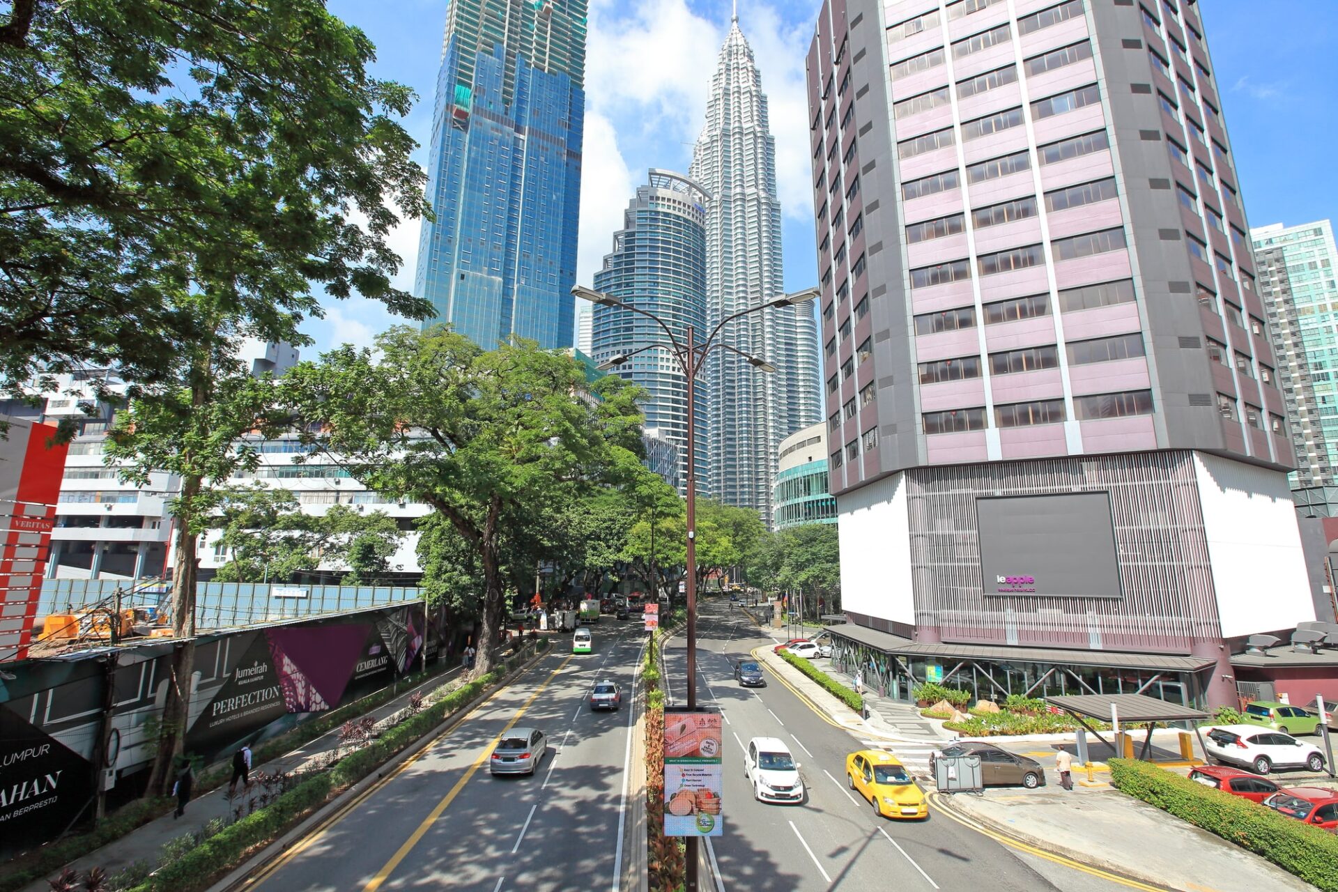 マレーシアの クアラルンプールのビジネス街