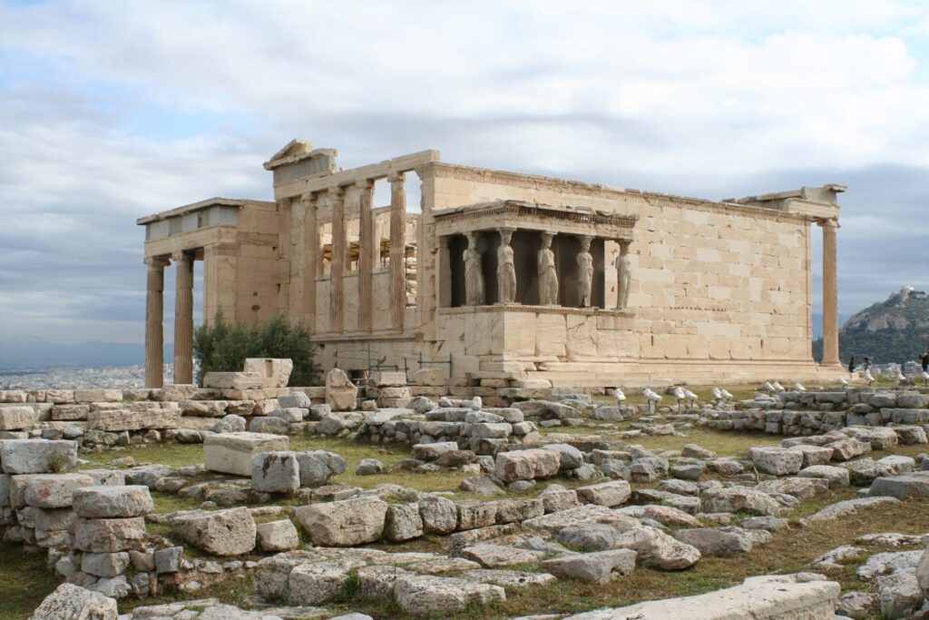 アテネのパルテノン神殿のエレクティオン