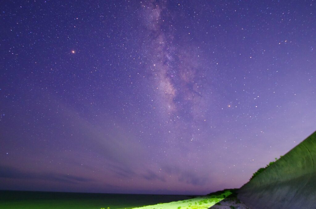 沖縄の星空／石垣島白保海岸