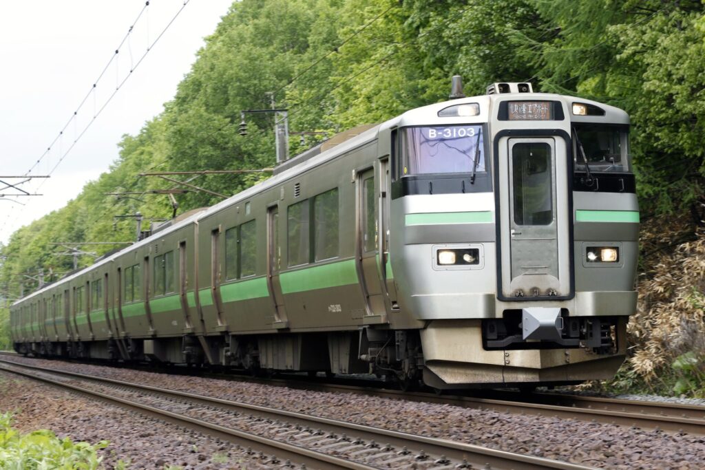 疾走する快速エアポート　新千歳空港アクセス　733系