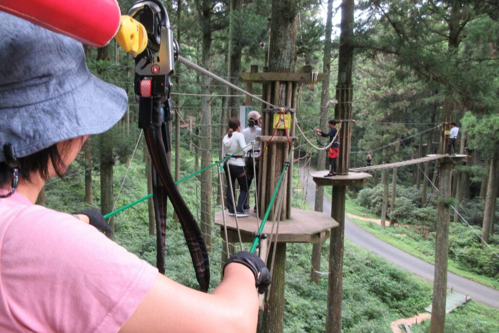 アスレチックコース樹上渡り