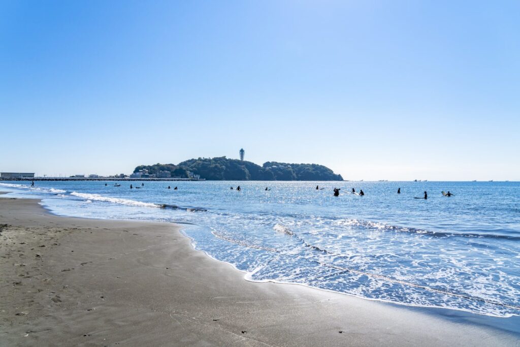 晴れた日の江ノ島