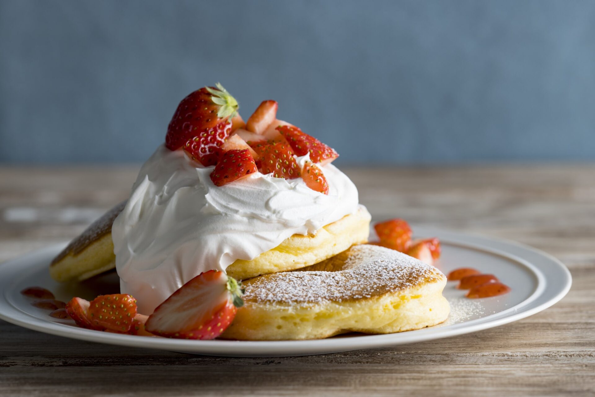 いちごのパンケーキ