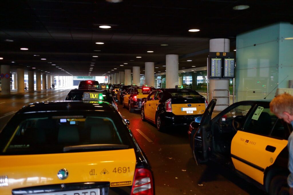 バルセロナ・エル・プラット国際空港のタクシー