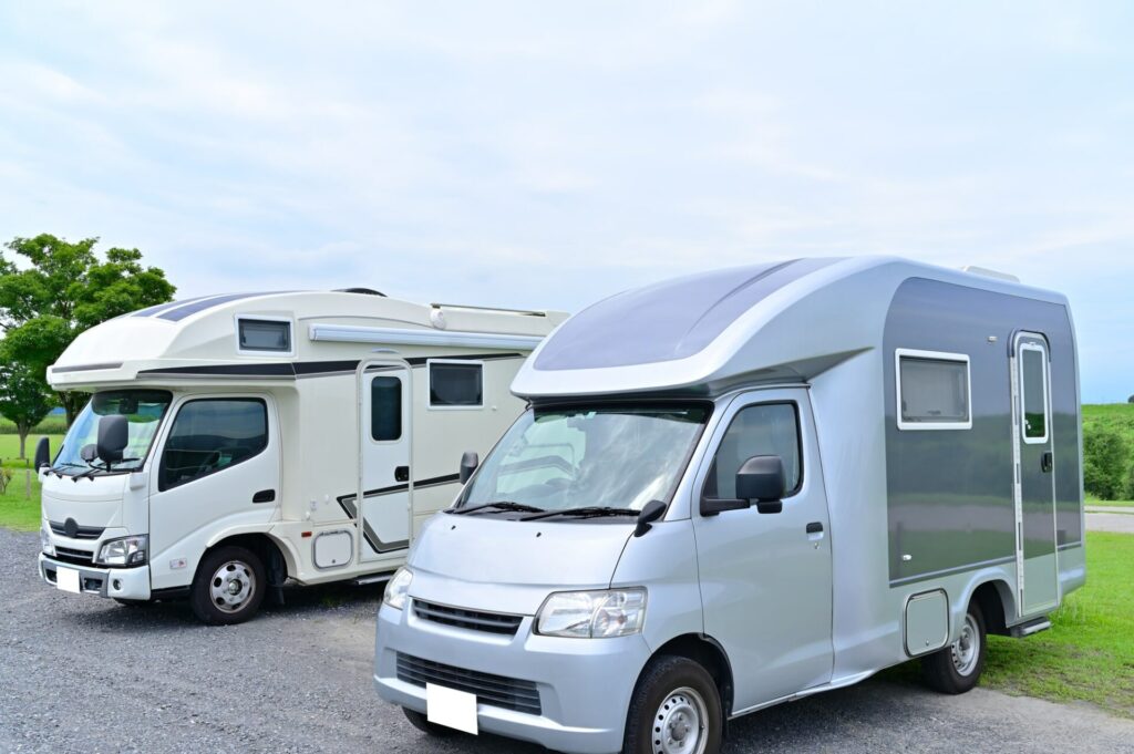 キャンピングカーでオートキャンプ