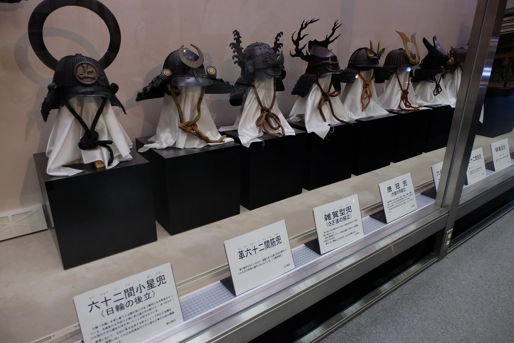 因島水軍城に展示されている兜