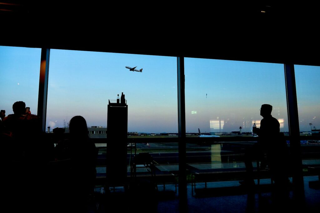 空港から見た外の景色