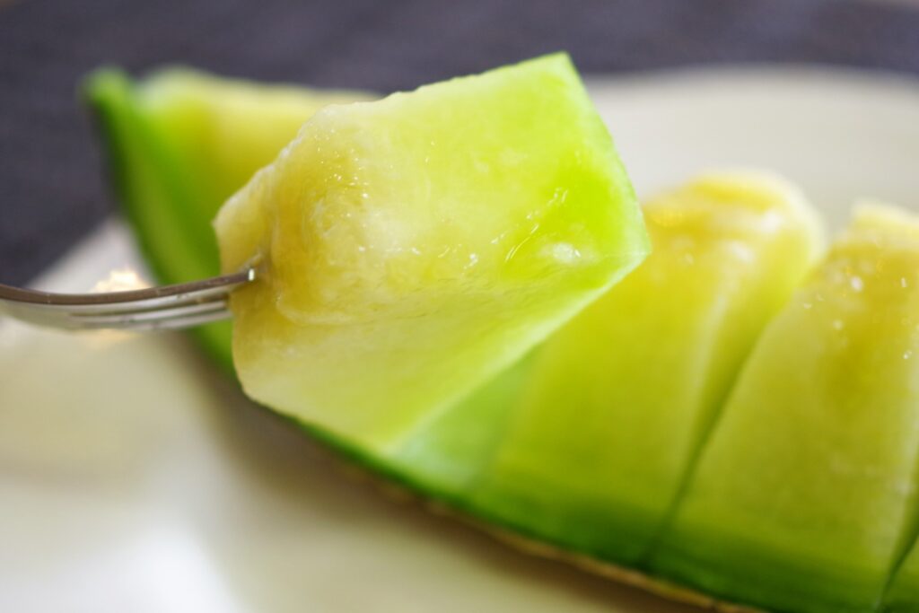 甘くておいしいメロン