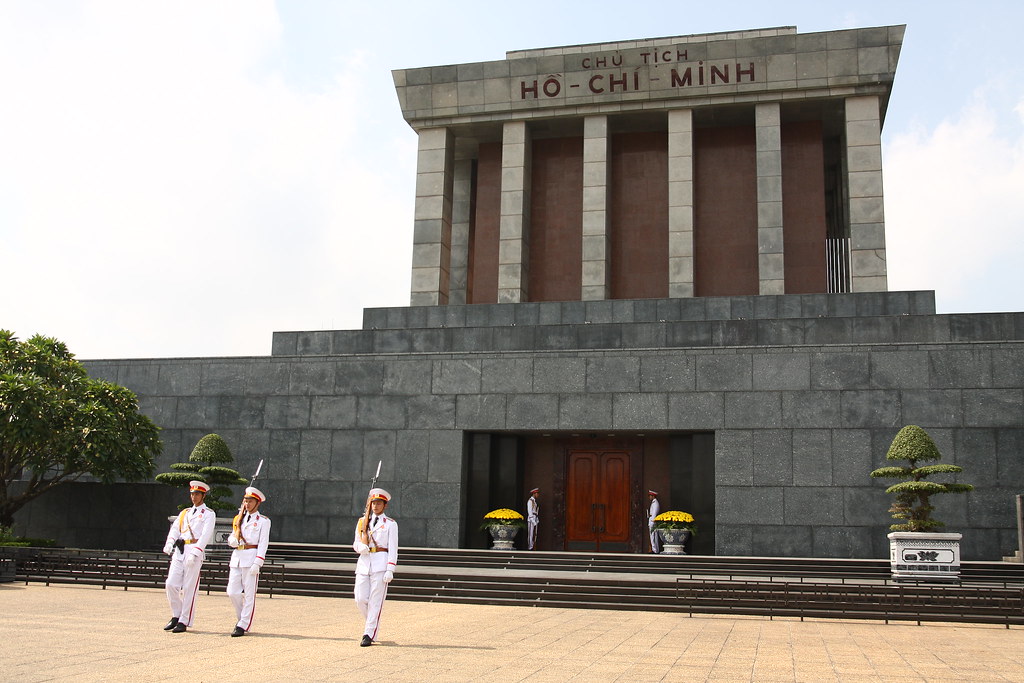 ベトナムの偉大な指導者ホーチミンの遺体が安置されているホーチミン廟