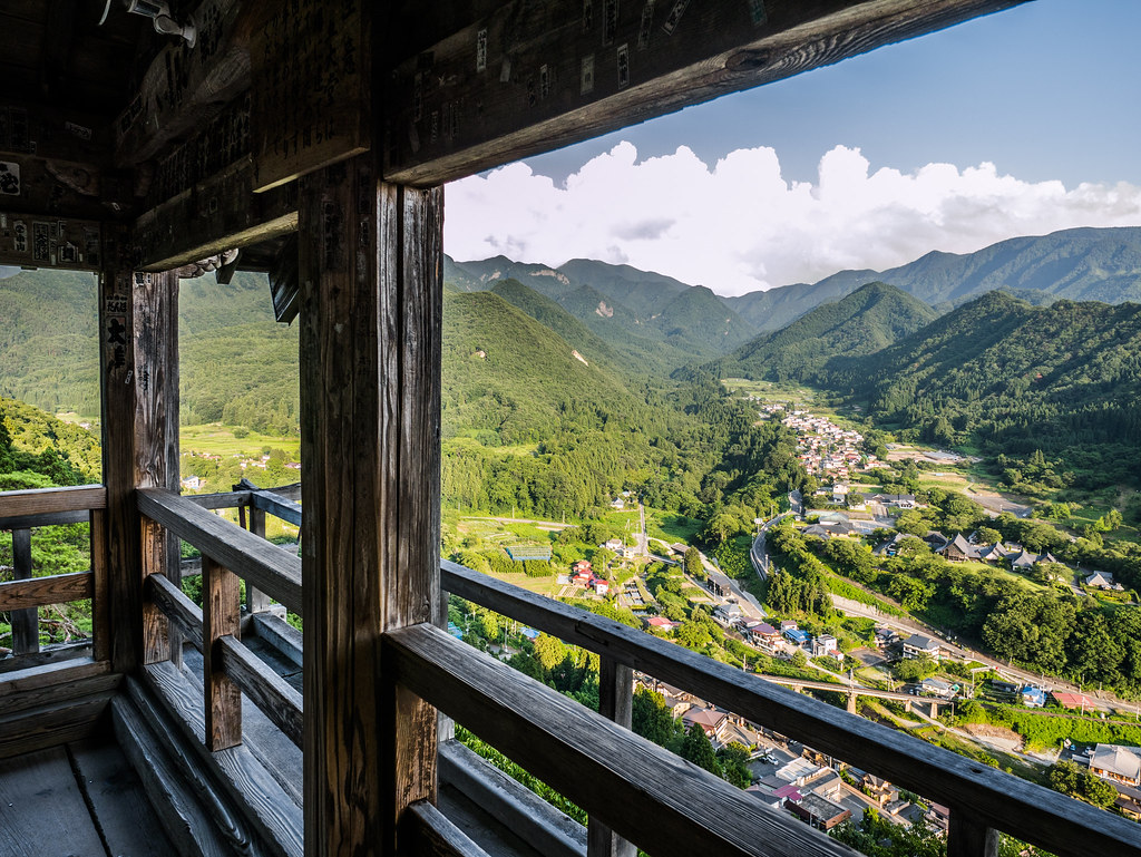 立石寺から見た山形の景色