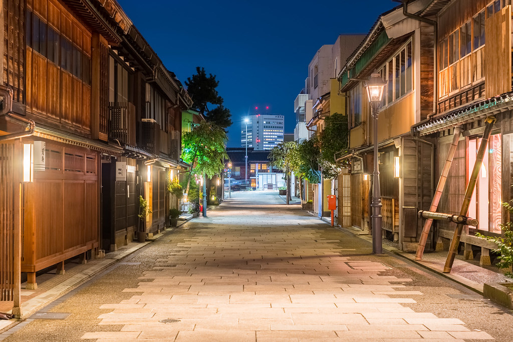 江戸時代から続くにし茶屋街