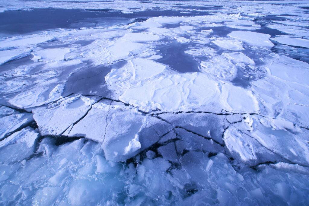 オホーツク流氷公園では壮大な景色に魅了される