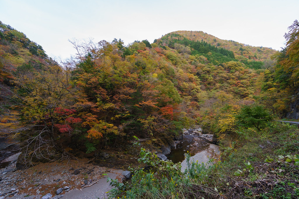 秩父の紅葉スポットの一つ、中津峡